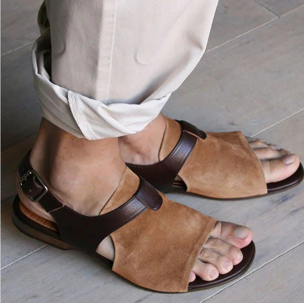 Sandalias Casuales con Botones para Hombre - Estilo Moderno y Cómodo