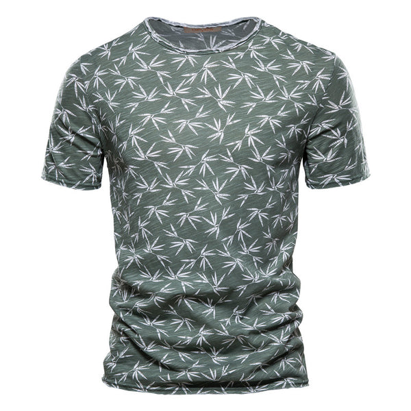 Camiseta Deportiva Slim Fit con Estampado para Hombre