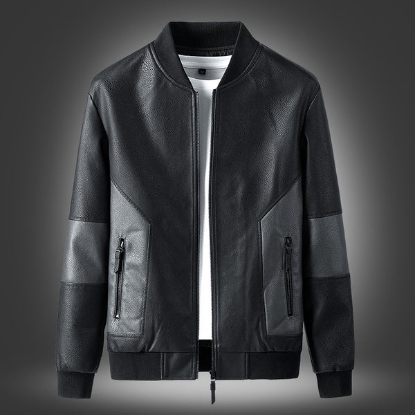 Abrigo de Piel Sintética para Hombre Joven - Chaqueta Otoño Invierno