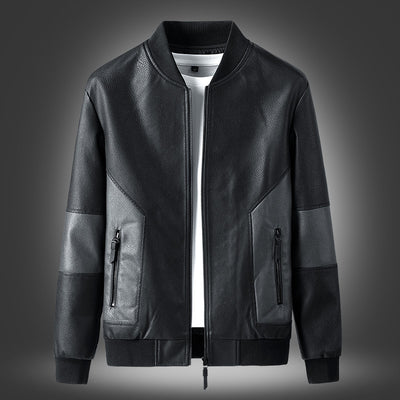 Abrigo de Piel Sintética para Hombre Joven - Chaqueta Otoño Invierno