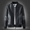 Abrigo de Piel Sintética para Hombre Joven - Chaqueta Otoño Invierno