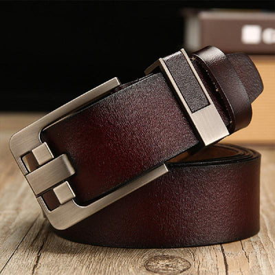 Cinturón de Cuero Vintage para Hombre con Hebilla - Image 7