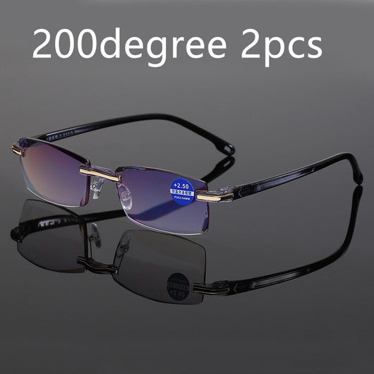 Gafas de Lectura con Borde Tallado en Diamante - Image 16