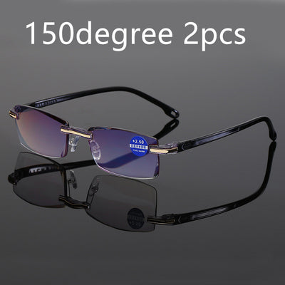 Gafas de Lectura con Borde Tallado en Diamante - Image 17