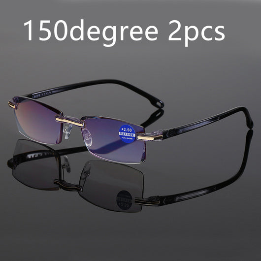 Gafas de Lectura con Borde Tallado en Diamante - Image 17