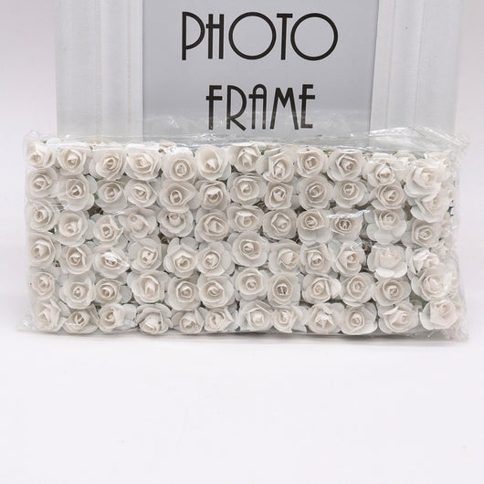 144 Rosas Artificiales Mini 1.5cm - Flores para Manualidades, Coronas y Decoración de Bodas - Image 7