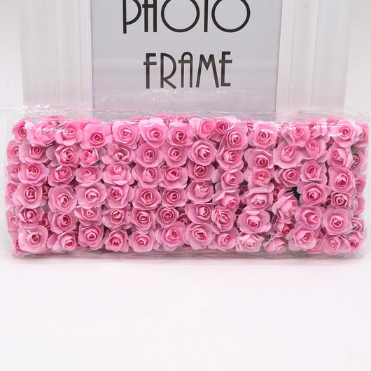 144 Rosas Artificiales Mini 1.5cm - Flores para Manualidades, Coronas y Decoración de Bodas - Image 5