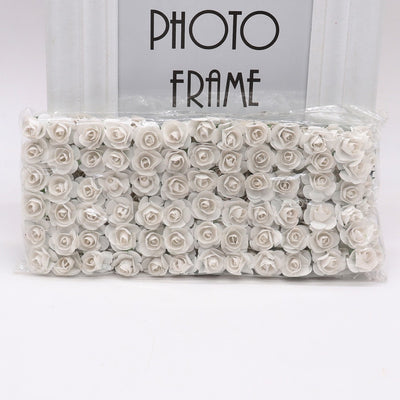 144 Rosas Artificiales Mini 1.5cm - Flores para Manualidades, Coronas y Decoración de Bodas