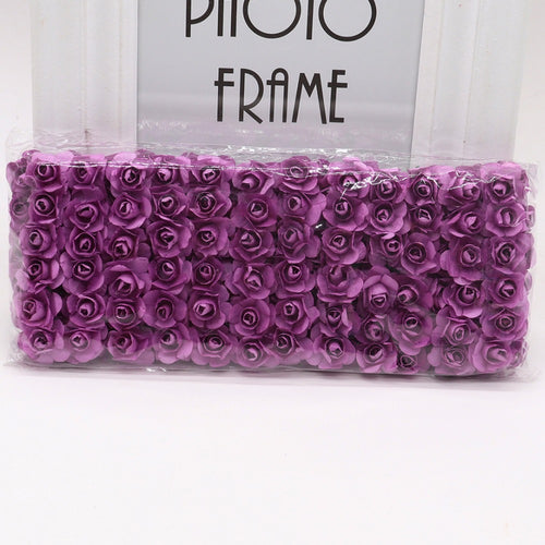144 Rosas Artificiales Mini 1.5cm - Flores para Manualidades, Coronas y Decoración de Bodas