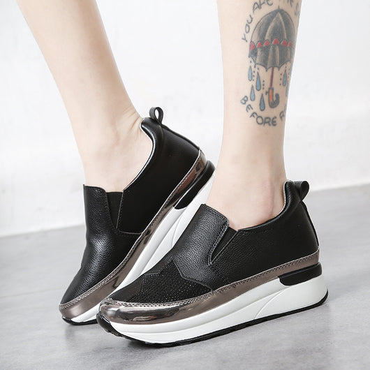 Mocasines Casuales con Tacón Interno y Detalles en Strass para Mujer - Image 3