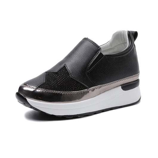 Mocasines Casuales con Tacón Interno y Detalles en Strass para Mujer - Image 5