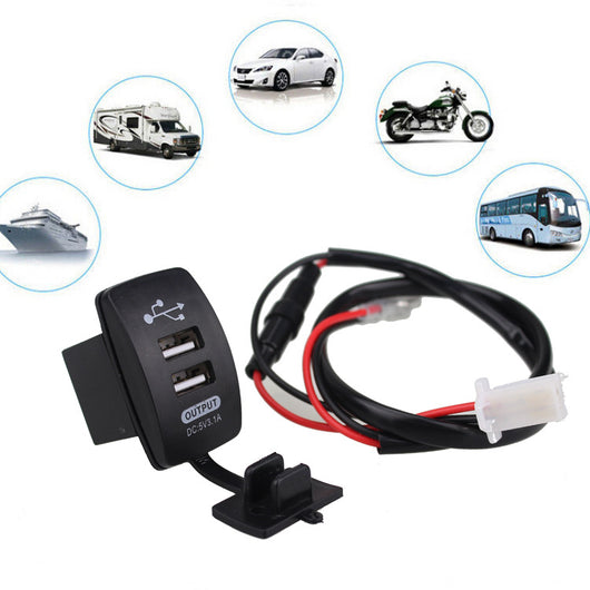 Cargador USB Dual 3.1A para Auto y Moto - Universal - Image 14