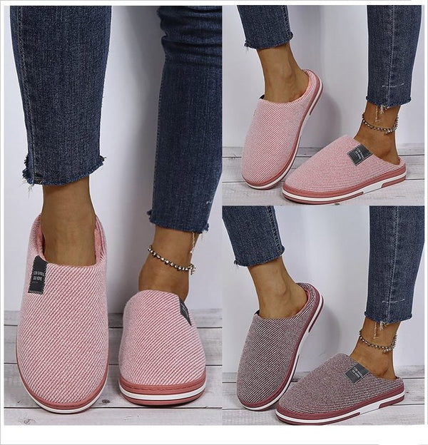 Pantuflas Cómodas de Algodón con Suela Antideslizante - Talla Grande
