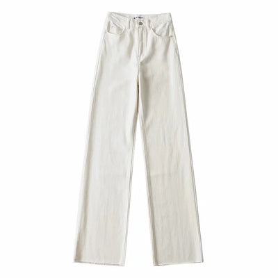 Pantalón Talle Alto Deshilachado con Efecto Vintage - Image 2