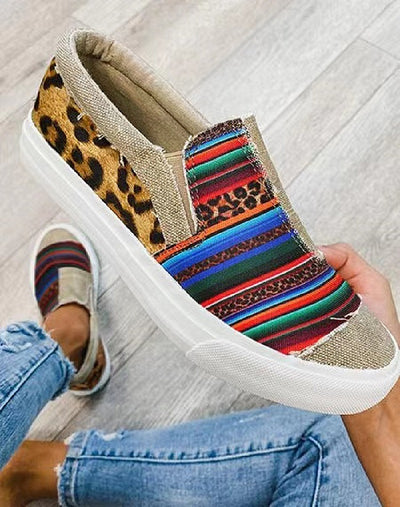 Zapatillas Canvas Bajas con Combinación de Colores para Mujer - Image 6