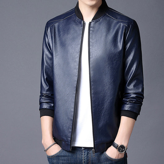 Chaqueta de Cuero para Motociclista Slim Fit Elegante - Image 14