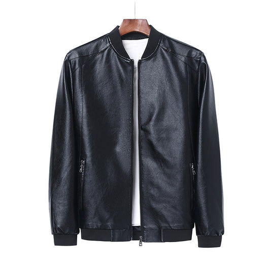 Chaqueta de Cuero para Motociclista Slim Fit Elegante - Image 4