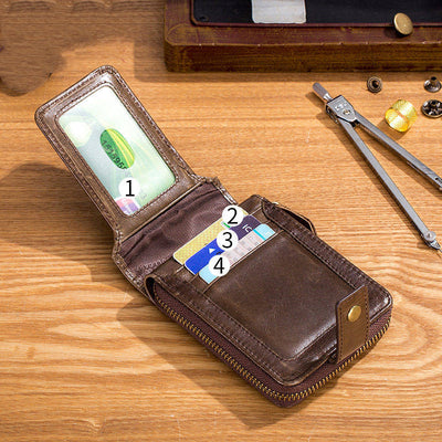 Cartera de Cuero Horizontal para Licencia de Conducir con Álbum de Fotos Reforzado y Protección Antirrobo - Image 9