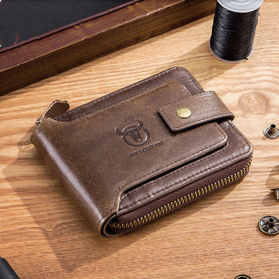 Cartera de Cuero Horizontal para Licencia de Conducir con Álbum de Fotos Reforzado y Protección Antirrobo