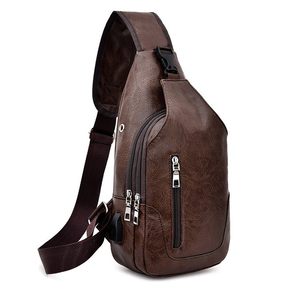 Bolsa Bandolera para Hombre con Carga USB - Deportiva y Funcional