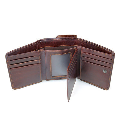 Billetera Retro de Cuero con Protección Anti-Escaneo - Image 4