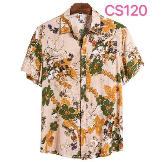 Camisa Floral Casual de Manga Corta para Jóvenes - Image 16