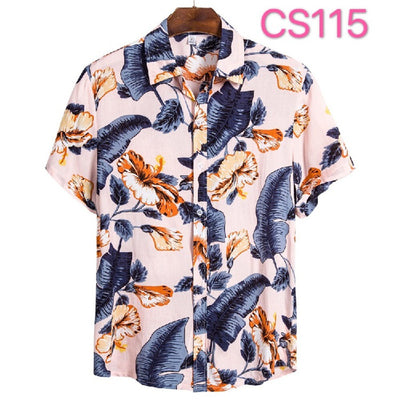 Camisa Floral Casual de Manga Corta para Jóvenes - Image 15