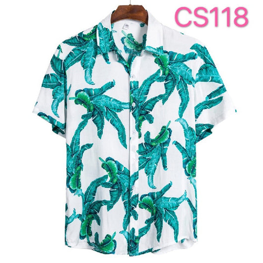 Camisa Floral Casual de Manga Corta para Jóvenes - Image 17