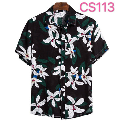 Camisa Floral Casual de Manga Corta para Jóvenes - Image 2