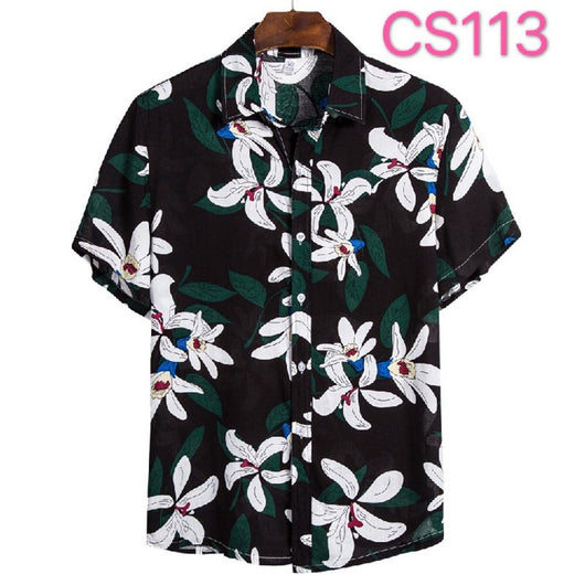 Camisa Floral Casual de Manga Corta para Jóvenes - Image 2