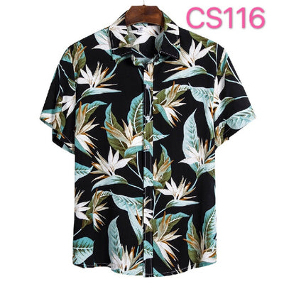 Camisa Floral Casual de Manga Corta para Jóvenes - Image 5