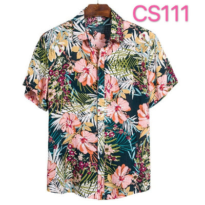 Camisa Floral Casual de Manga Corta para Jóvenes - Image 9
