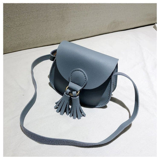 Bolsa Infantil Bandolera con Borla - Diseño Casual Asimétrico - Image 11