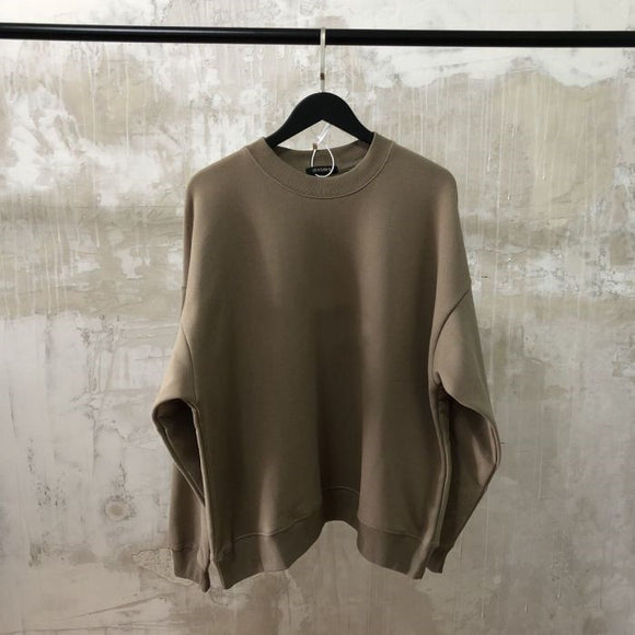 Suéter Casual de Cuello Redondo con Fibra de Coco - Diseño Minimalista