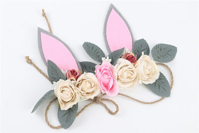 Diadema Infantil Orejas de Conejo con Flores Playa - Accesorio Temático Vacaciones - Image 8