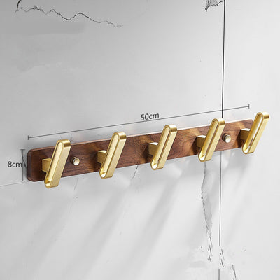 Ganchos de Pared en Nogal Negro con Filas Perforadas - Juego Completo - Image 24