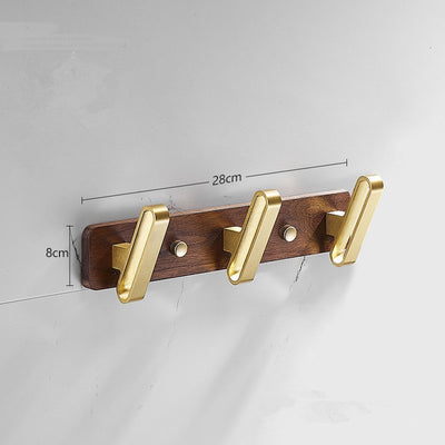 Ganchos de Pared en Nogal Negro con Filas Perforadas - Juego Completo - Image 26