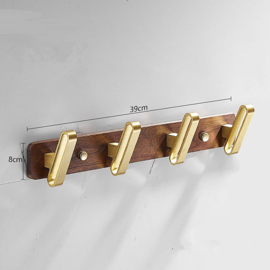 Ganchos de Pared en Nogal Negro con Filas Perforadas - Juego Completo - Image 6