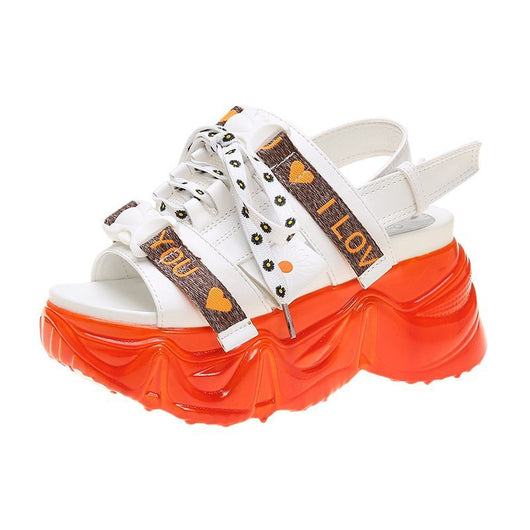 Sandalias Deportivas de Suela Gruesa con Estampado Margarita - Comodidad Viral del Verano - Image 4