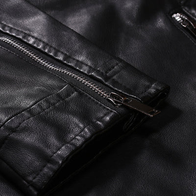 Chaqueta de Cuero para Motociclista Talla Grande - Image 10
