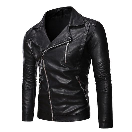 Chaqueta de Cuero para Motociclista Talla Grande - Image 2