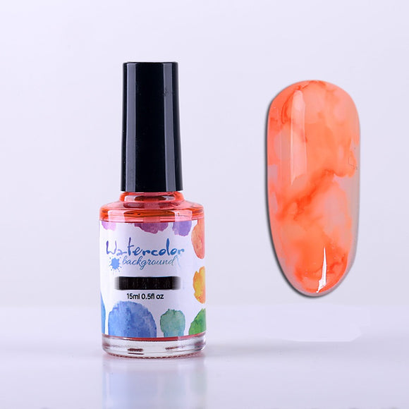 Esmalte de Uñas Efecto Humo Degradado con Burbujas y Mármol