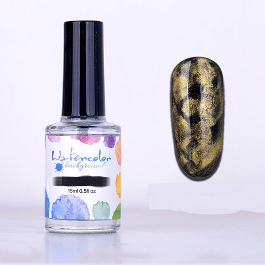 Esmalte de Uñas Efecto Humo Degradado con Burbujas y Mármol - Image 5