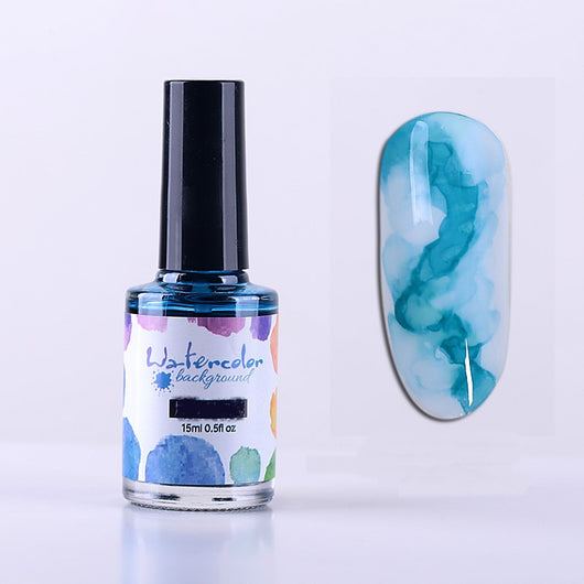 Esmalte de Uñas Efecto Humo Degradado con Burbujas y Mármol - Image 6