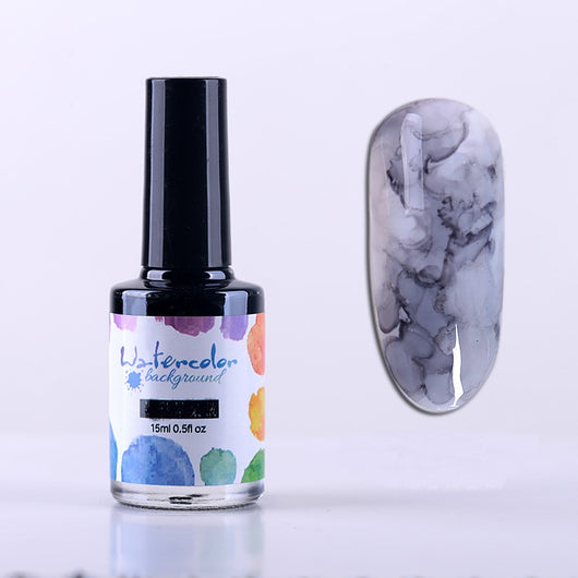 Esmalte de Uñas Efecto Humo Degradado con Burbujas y Mármol - Image 7