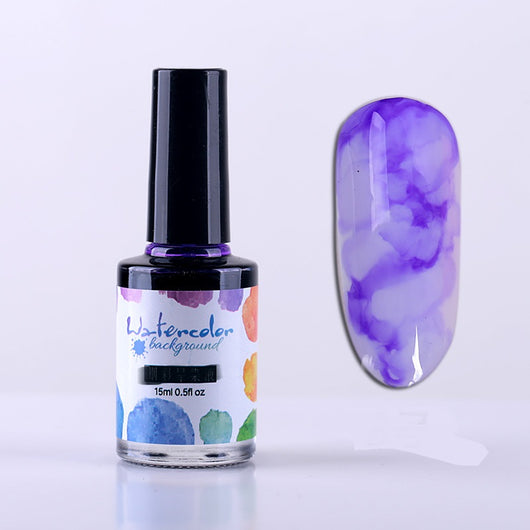 Esmalte de Uñas Efecto Humo Degradado con Burbujas y Mármol - Image 13