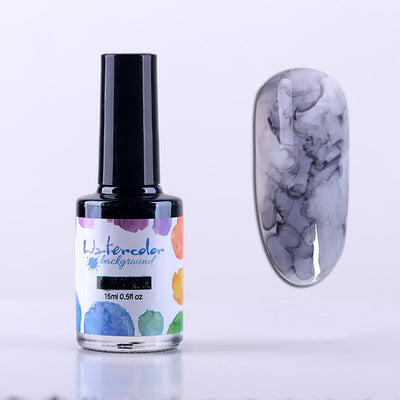 Esmalte de Uñas Efecto Humo Degradado con Burbujas y Mármol - Image 19