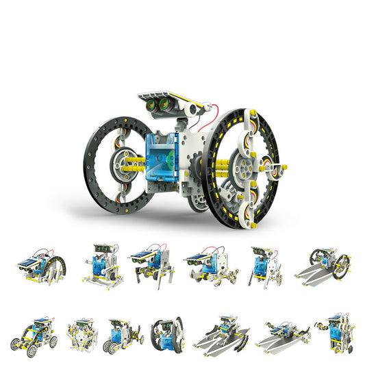 Robot Puzzle Transformable con Energía Solar para Niños - Image 2
