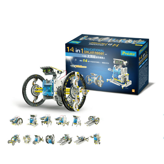 Robot Puzzle Transformable con Energía Solar para Niños