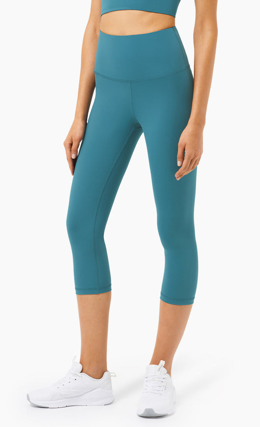 Pantalones Yoga Cintura Alta Ajustados Realce de Caderas Nude - Image 18